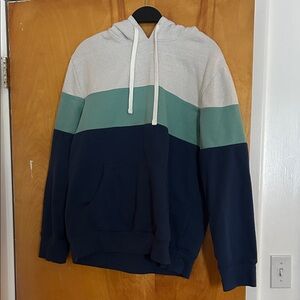 Sonoma Grey, Teal and Navy Hoodie